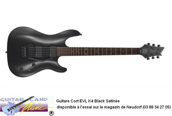 Guitare Cort EVL K4 Noir Satin